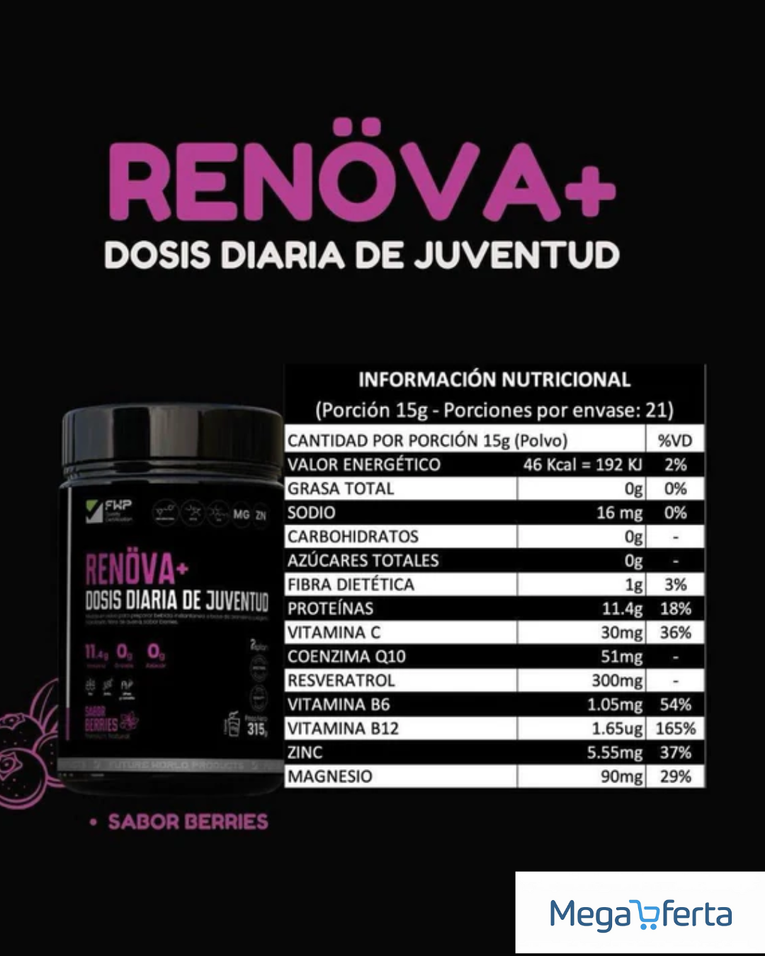 RENOVA + COLÁGENO Doble Hidrolizado con Biopéptidos Activos