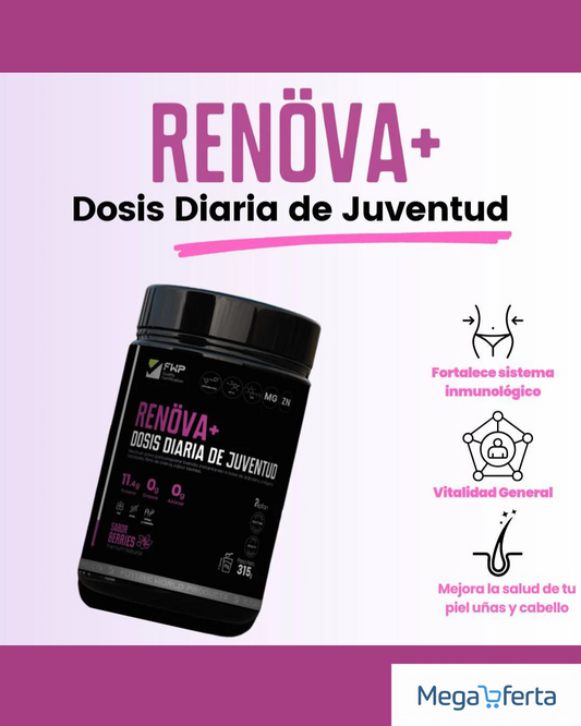 RENOVA + COLÁGENO  Doble Hidrolizado con Biopéptidos Activos